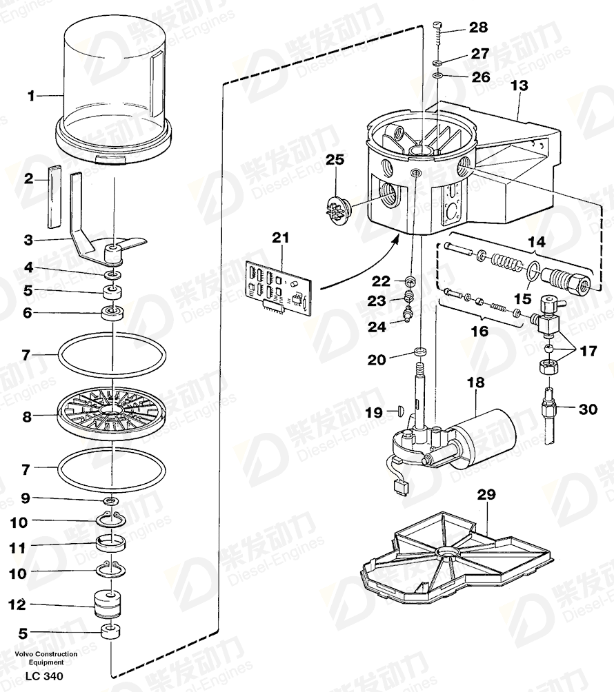 VOLVO Engine 11701489 Drawing