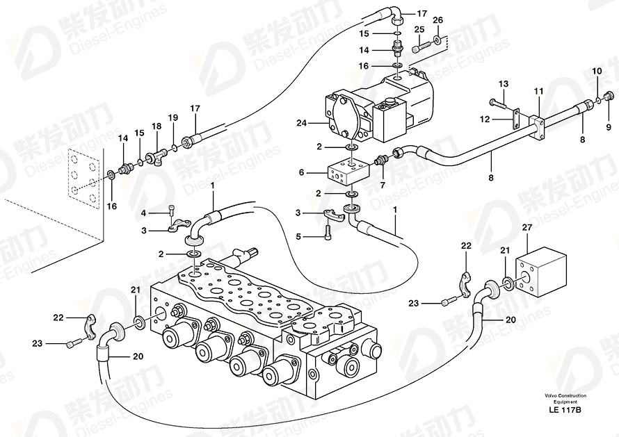 VOLVO Screw 13963313 Drawing