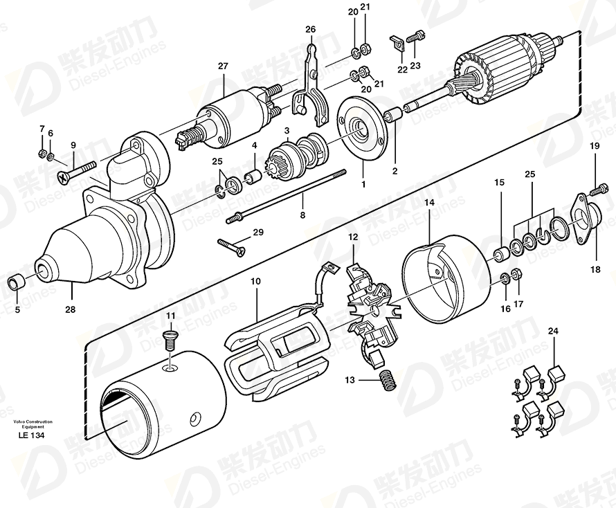 VOLVO Bearing shield 6210770 Drawing