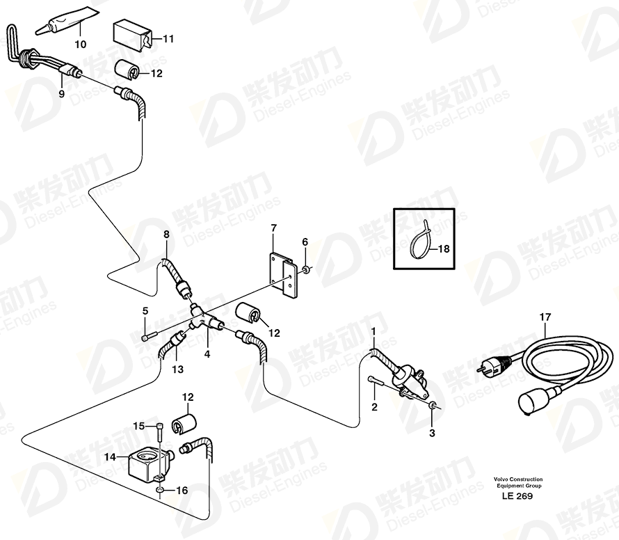 VOLVO Screw 13956066 Drawing