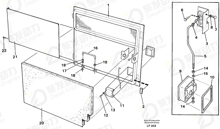 VOLVO Insulation 1321087 Drawing