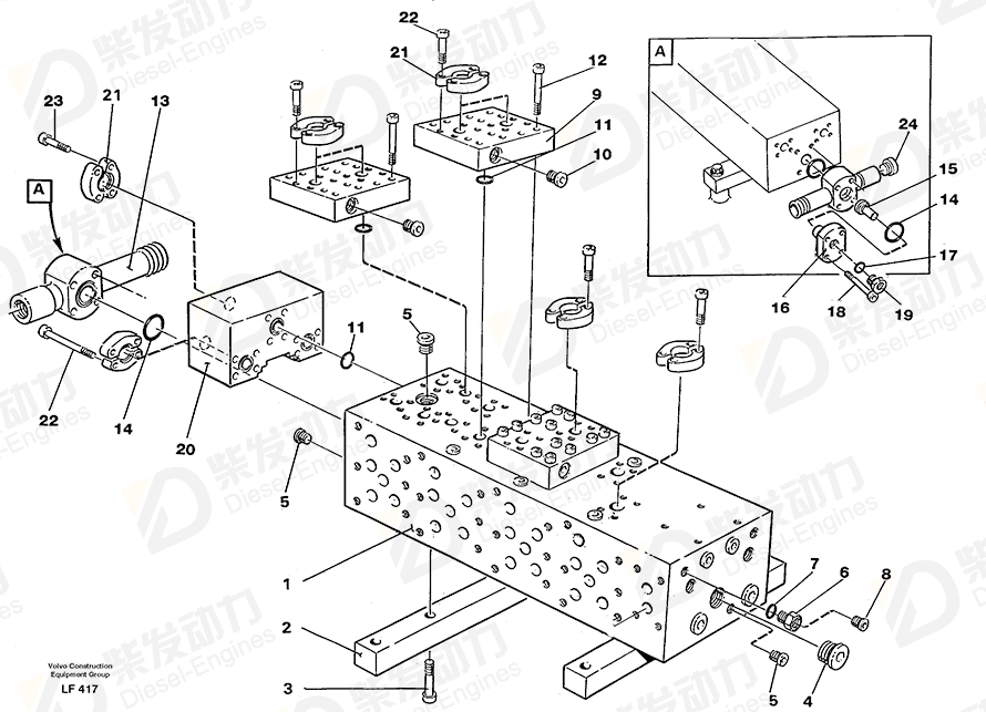 VOLVO Hexagon screw 13970983 Drawing