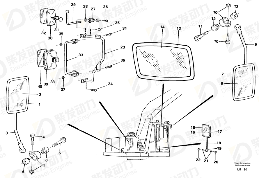 VOLVO Lens 11708945 Drawing