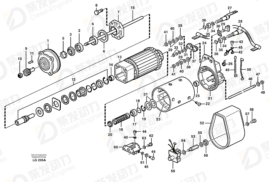 VOLVO Sealing ring 240450 Drawing