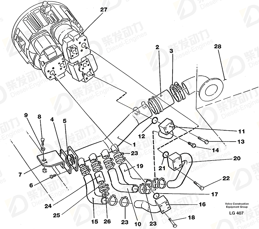 VOLVO O-ring 925069 Drawing