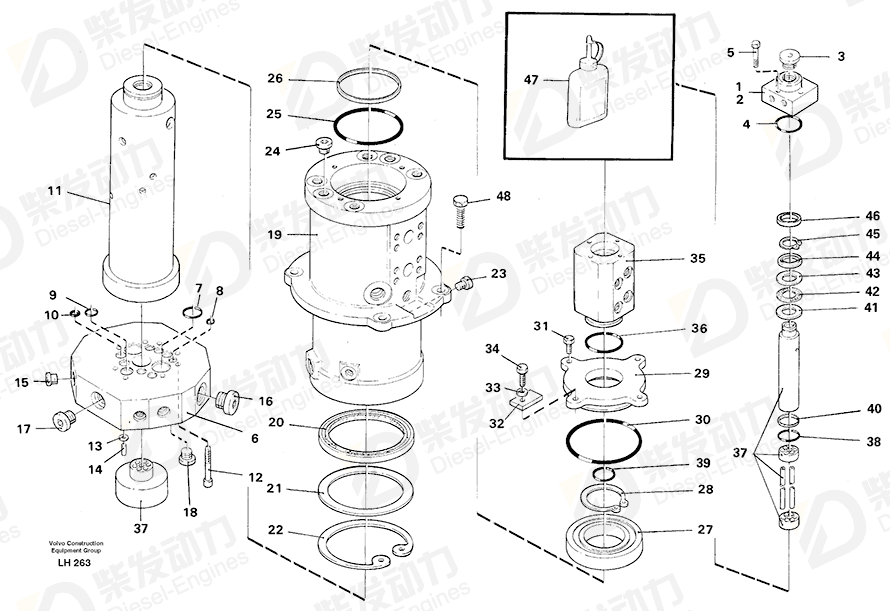 VOLVO O-ring 925027 Drawing