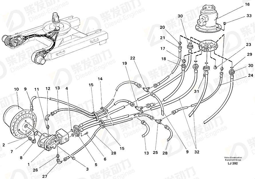 VOLVO Hex. socket screw 959269 Drawing
