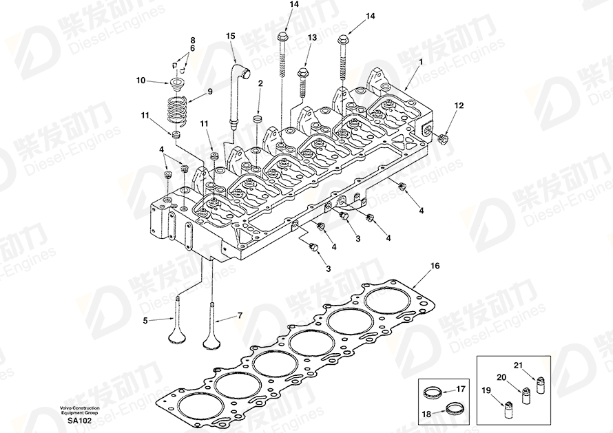 VOLVO Pipe SA3926446 Drawing
