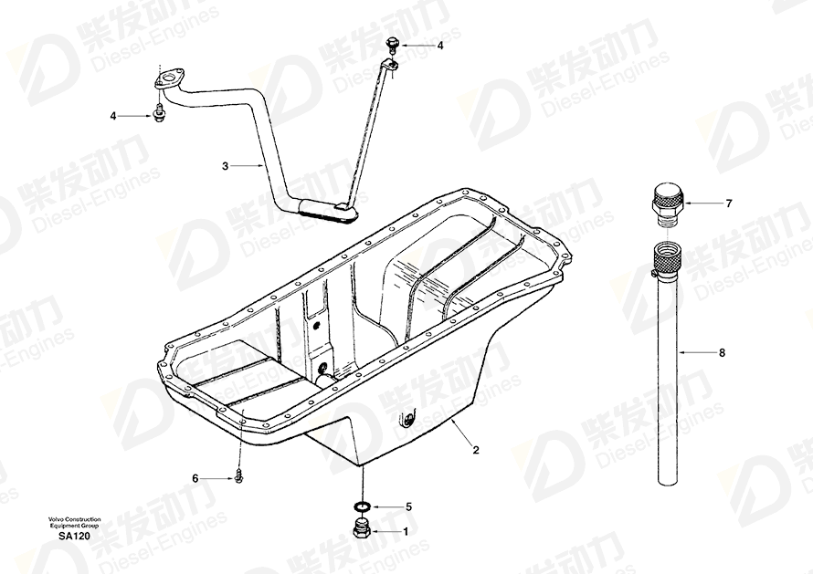 VOLVO Valve SA3283505 Drawing