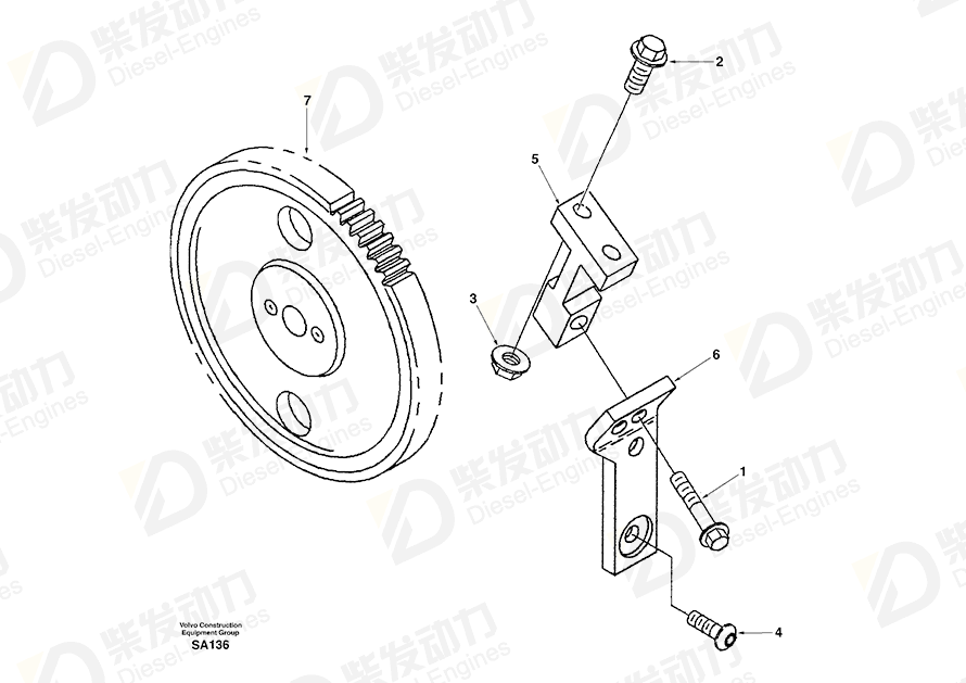 VOLVO Gear SA3283915 Drawing