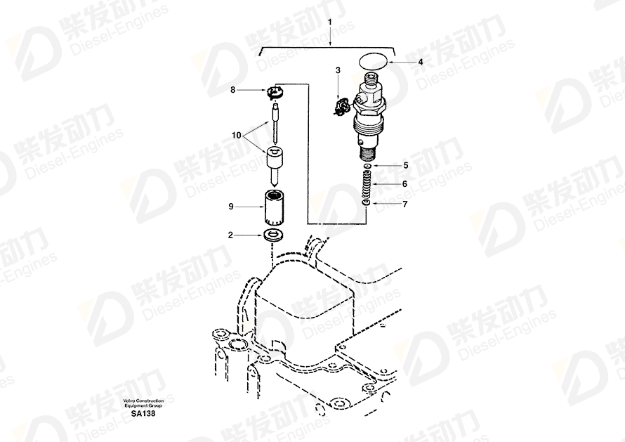 VOLVO Sealing ring SA3906659 Drawing