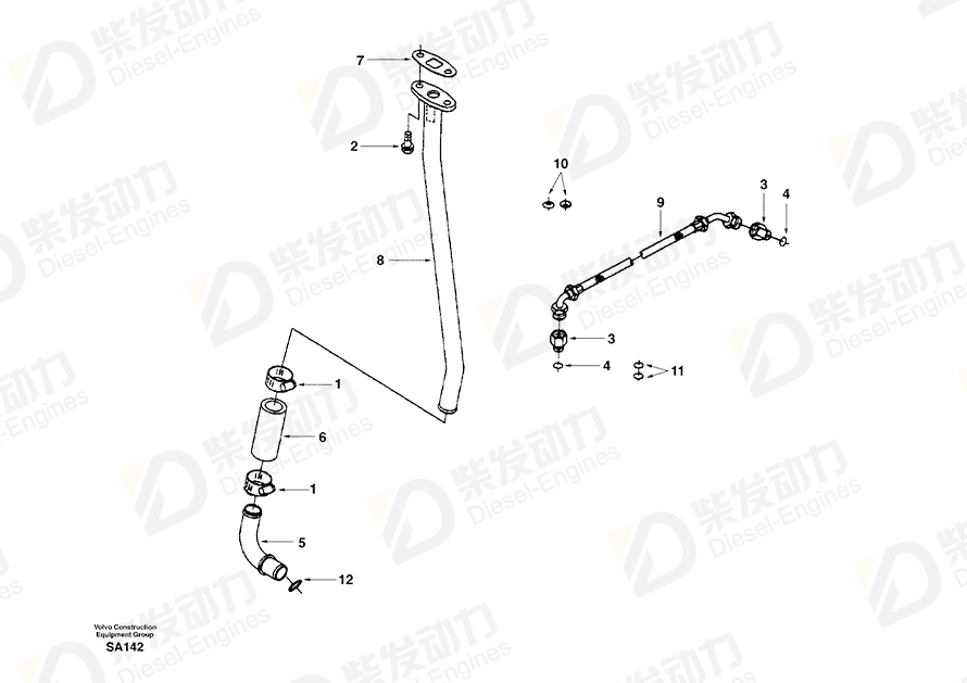 VOLVO Sealing SA3928624 Drawing