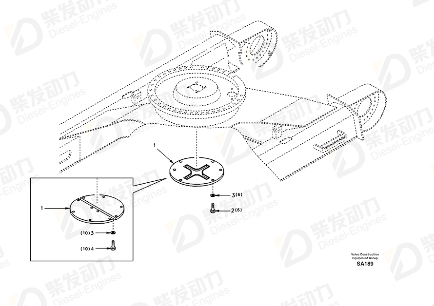 VOLVO Cover SA1164-20660 Drawing VOLVO Cover SA1164-20660 Drawing
