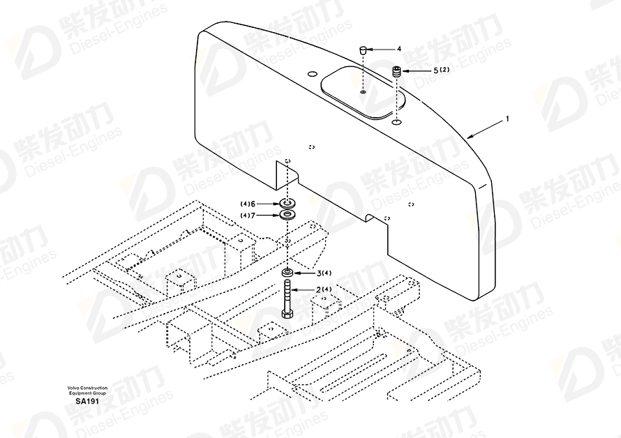 VOLVO Rubber plug SA9447-00811 Drawing VOLVO Rubber plug SA9447-00811 Drawing
