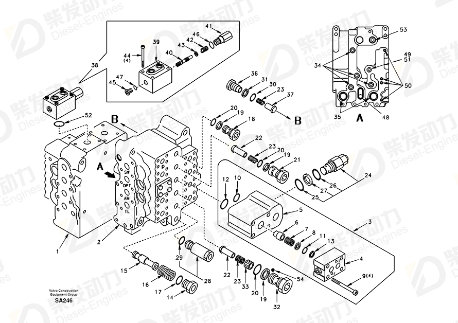 VOLVO Block SA7271-11030 Drawing