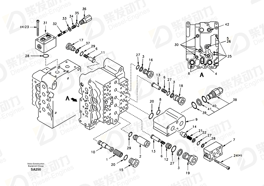 VOLVO Bolt SA8230-23000 Drawing