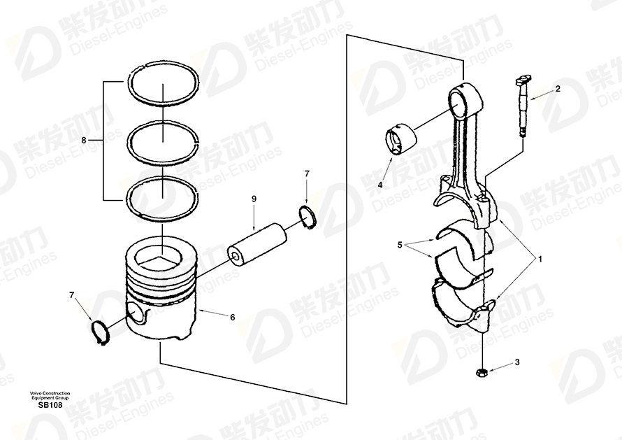 VOLVO Ring SA3802429 Drawing