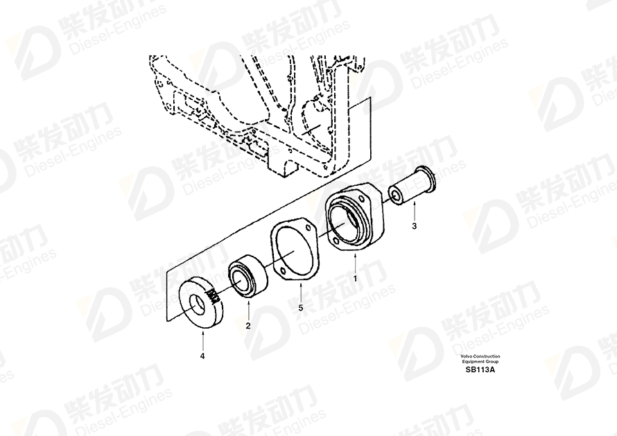 VOLVO Gasket SA3913287 Drawing