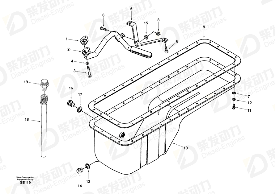 VOLVO Washer SA3910960 Drawing