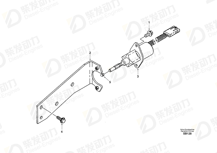 VOLVO Solenoid valve SA3930234 Drawing VOLVO Solenoid valve SA3930234 Drawing