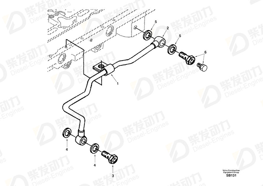 VOLVO Screw SA3907541 Drawing