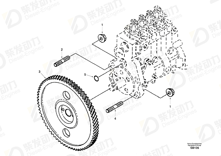 VOLVO Sealing SA3916284 Drawing