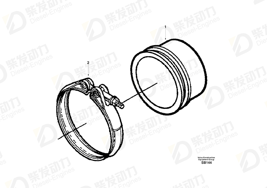VOLVO Connector SAXS9139 Drawing
