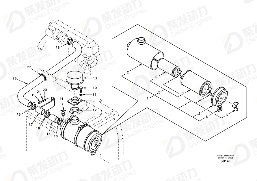 VOLVO Connector SA1113-00221 Drawing