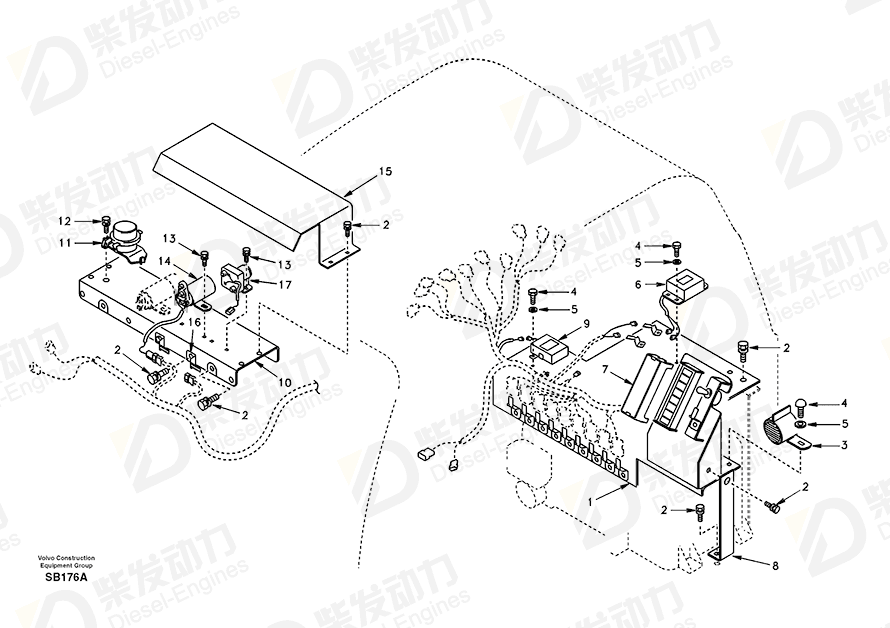 VOLVO Cover SA1123-04960 Drawing VOLVO Cover SA1123-04960 Drawing
