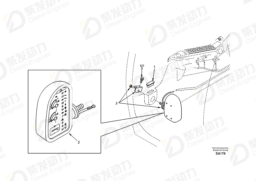 VOLVO Boss SA1123-02620 Drawing