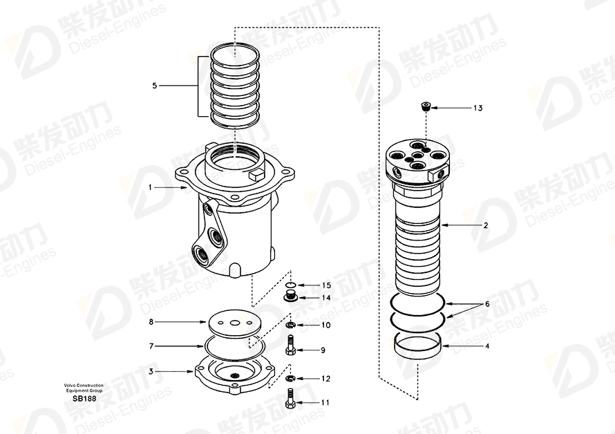 VOLVO Sealing Kit 14500512 Drawing VOLVO Sealing Kit 14500512 Drawing