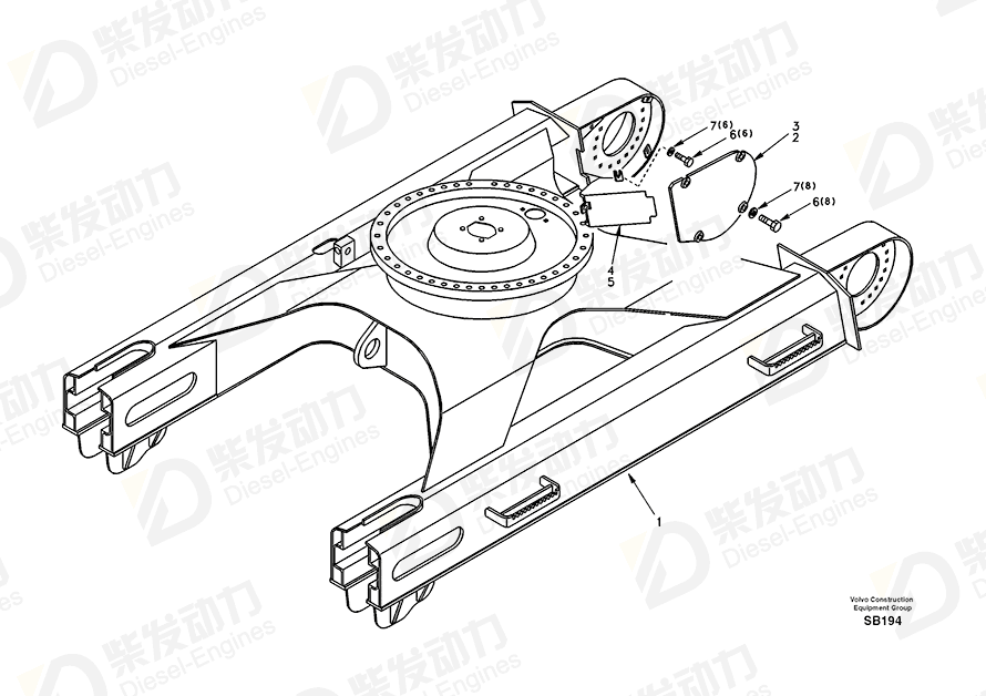 VOLVO Frame SA1151-20601 Drawing VOLVO Frame SA1151-20601 Drawing