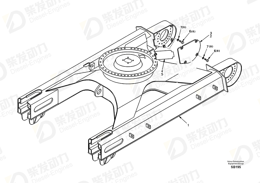 VOLVO Cover SA1164-20080 Drawing