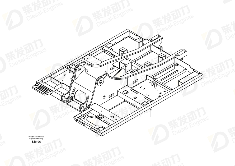 VOLVO Frame SA1151-06800 Drawing VOLVO Frame SA1151-06800 Drawing