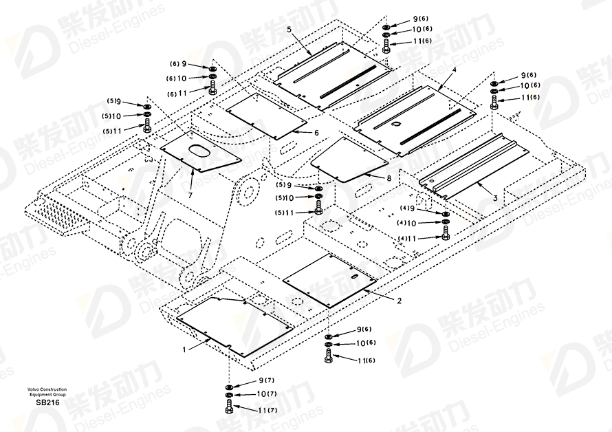 VOLVO Cover 14500339 Drawing