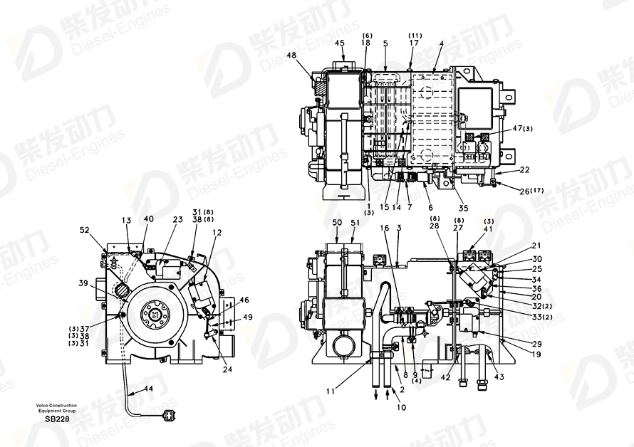 VOLVO Shutter SA2025-01860 Drawing