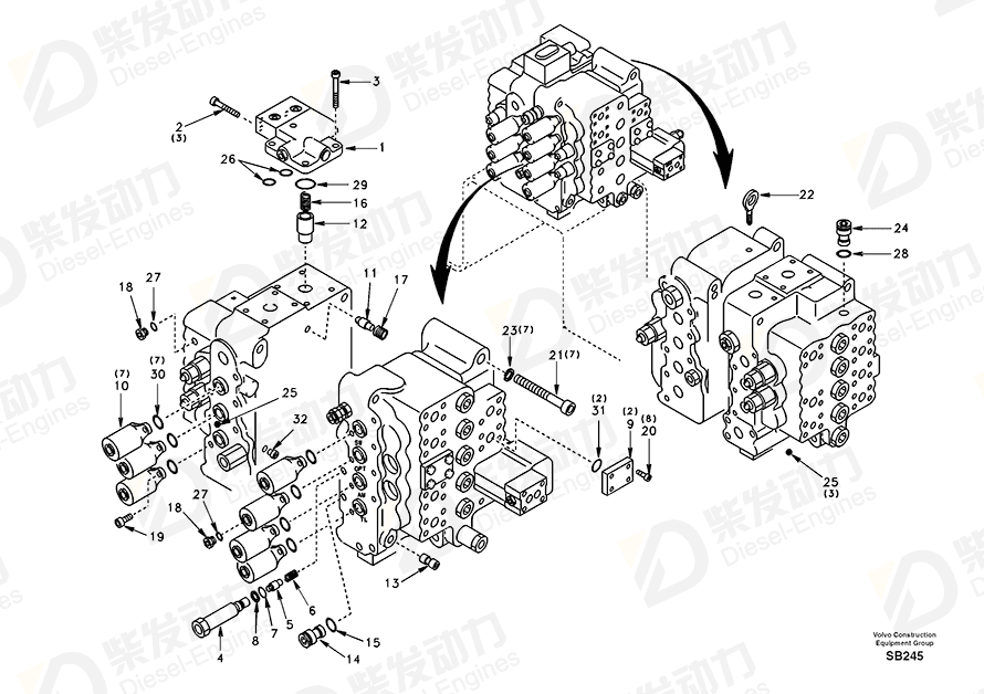 VOLVO Valve SA7270-11050 Drawing VOLVO Valve SA7270-11050 Drawing