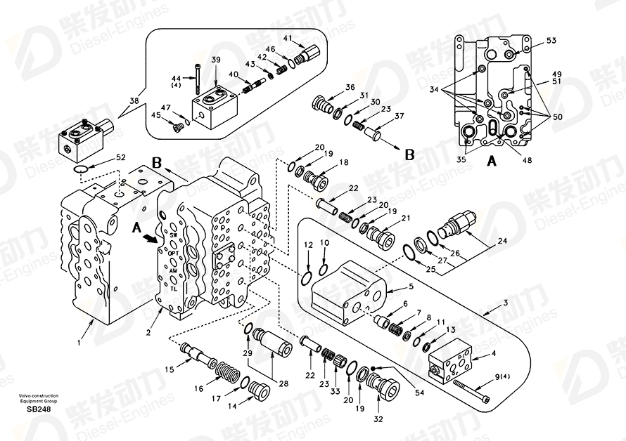 VOLVO Valve SA7270-11131 Drawing