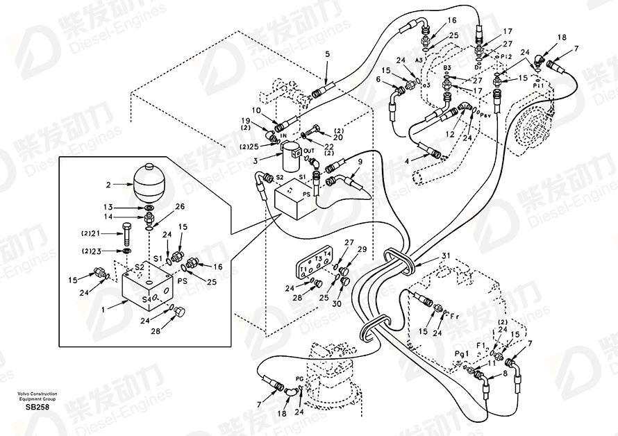 VOLVO Plug SA9415-11051 Drawing VOLVO Plug SA9415-11051 Drawing