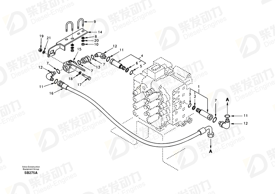 VOLVO Cap SA7270-11210 Drawing