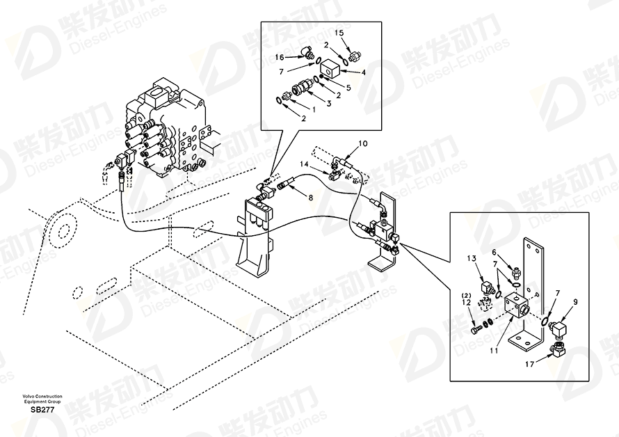 VOLVO Sealing Kit 14500106 Drawing