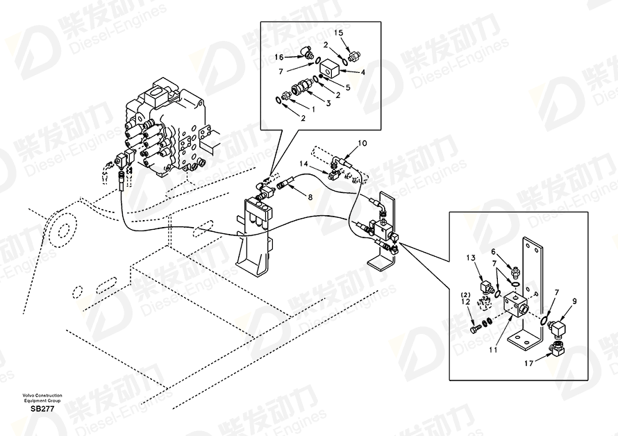 VOLVO Sealing Kit 14500106 Drawing VOLVO Sealing Kit 14500106 Drawing