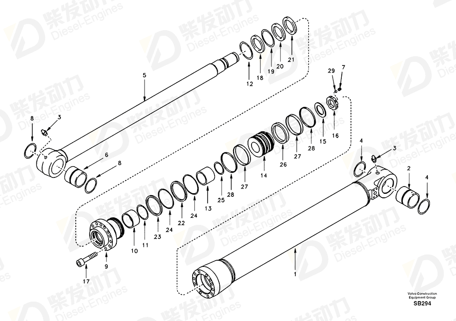 VOLVO Pipe SA1146-00950 Drawing