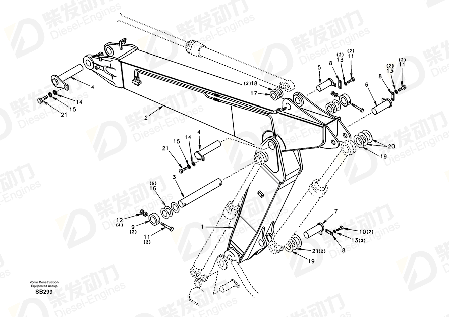 VOLVO Pin SA1173-04560 Drawing