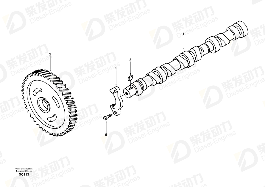 VOLVO Gear SA3929030 Drawing