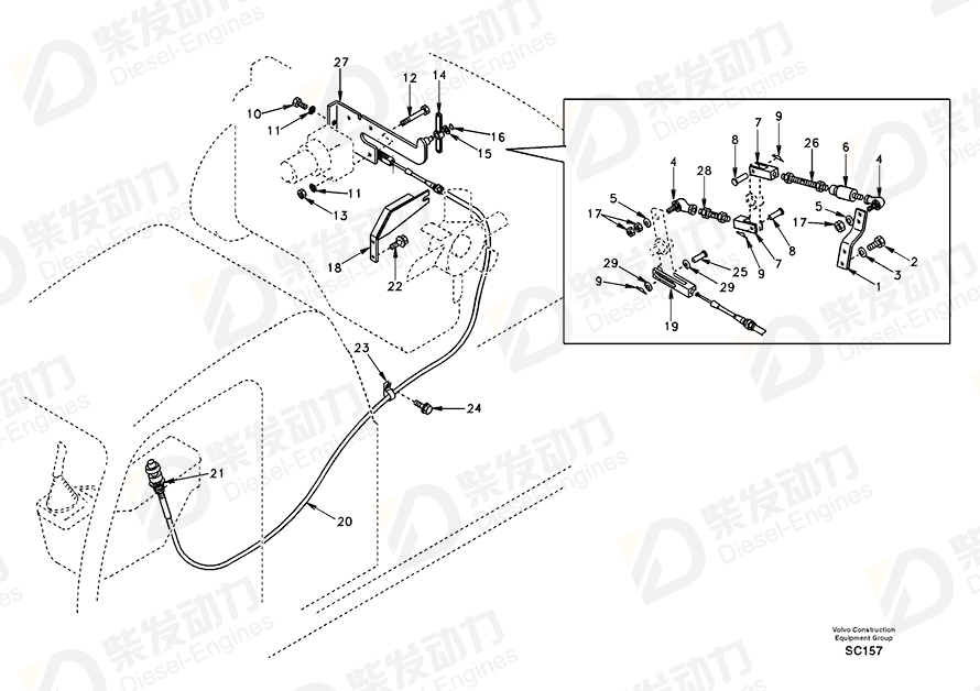 VOLVO VIBRATION DAMPER SA1118-00280 Drawing VOLVO VIBRATION DAMPER SA1118-00280 Drawing