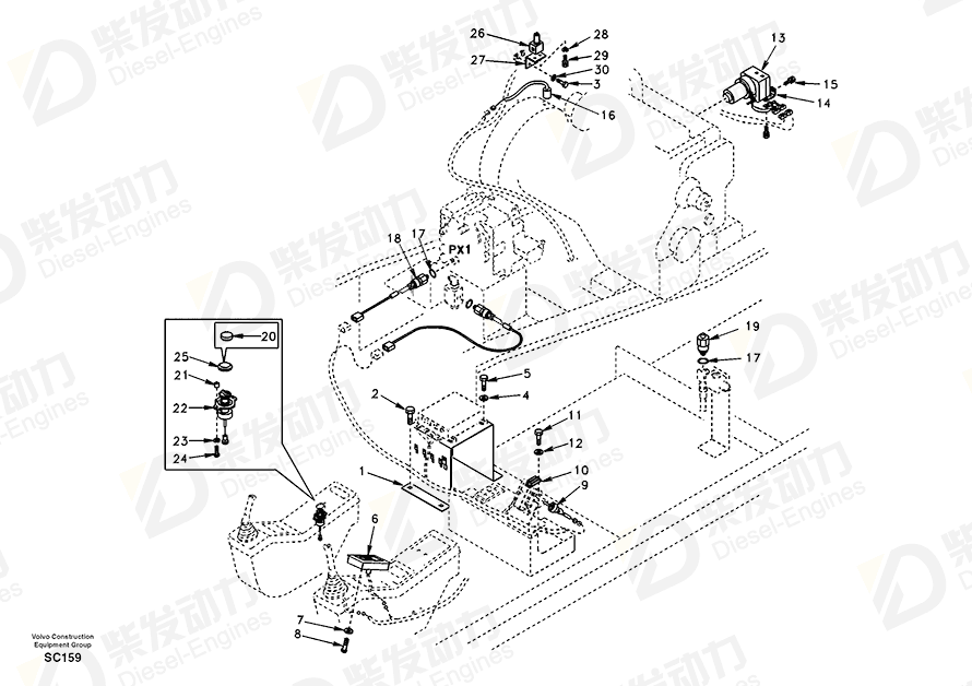 VOLVO Selector 14501961 Drawing