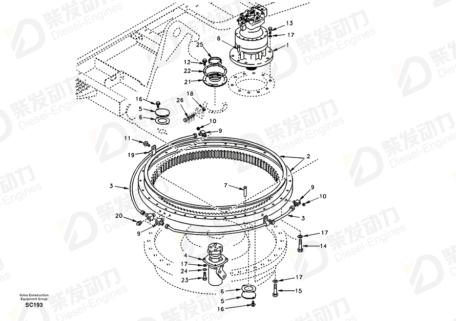 VOLVO Plate SA1155-01181 Drawing