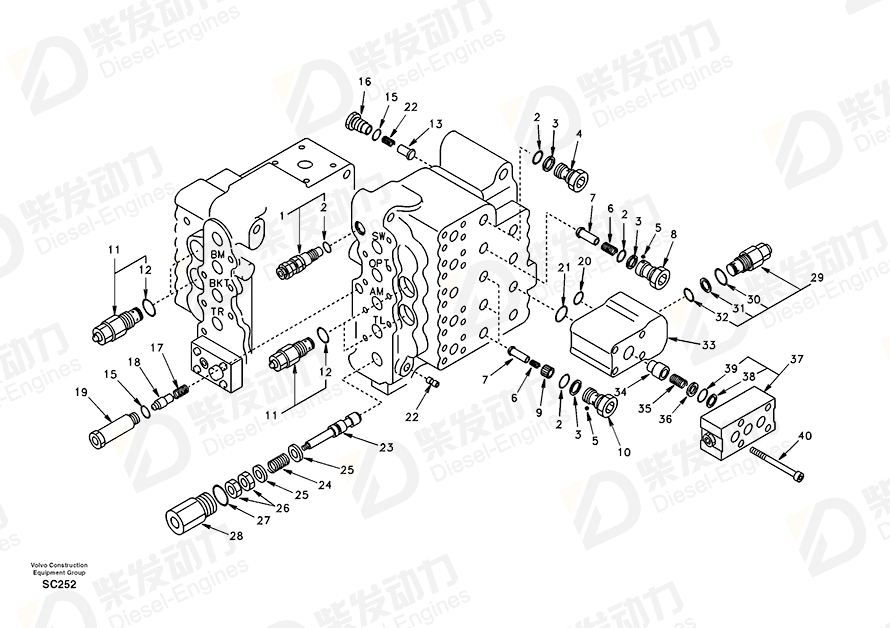 VOLVO Poppet SA8230-11310 Drawing