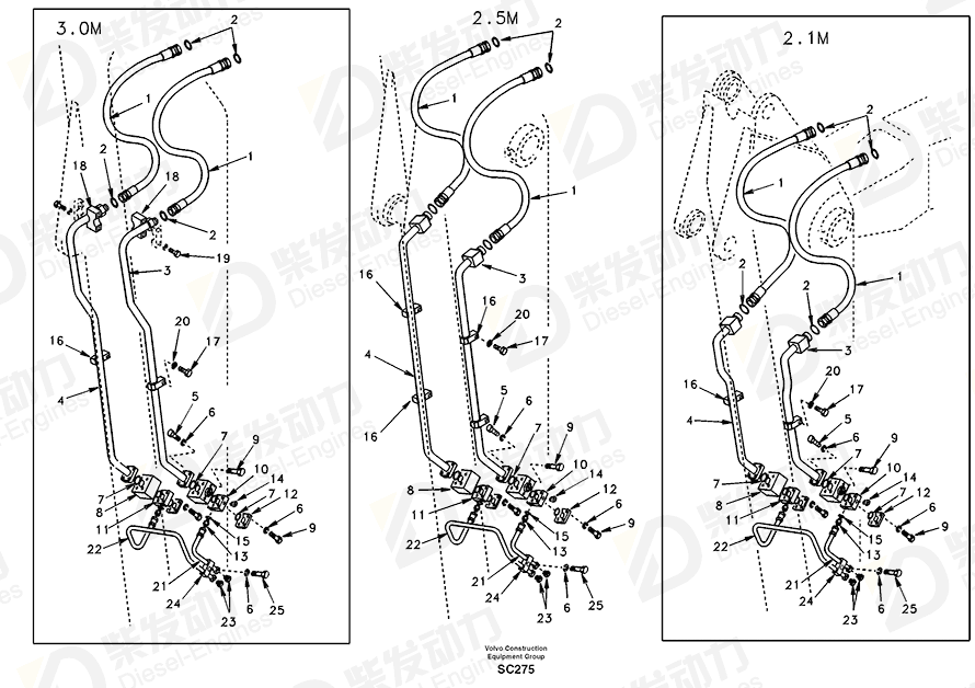 VOLVO Bolt SA9011-21008 Drawing VOLVO Bolt SA9011-21008 Drawing